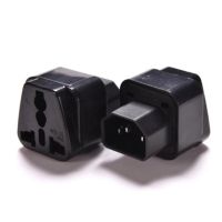 ADAPTER UPS/หัวแปลง ปลั๊กups IEC to 3 PIN ปลั๊กAPC แบบ 2รูเสียบ สีดำ