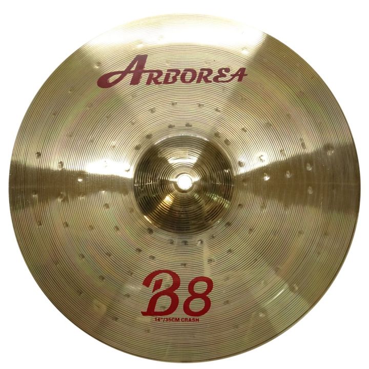 ullispanArborea แฉกลองชุด/spanCrashspanขนาด 14 นิ้ว รุ่น B8-14 (14"/36cm Bronze Cymbal)/span/li/ul