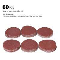 [electronicshop]60PCS 50Mm 2กระดาษทรายกลม Sanding Disk 100-2000กระดาษ2นิ้วขัดเงาแผ่นรอง Dremel สว่าน-Intl