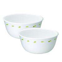 Corelle Olive Garden ชามอาหาร ชามแก้ว ขนาด 6.4 นิ้ว (15.5 cm.) จำนวน 2 ชิ้น [C-03-428-OG-2]