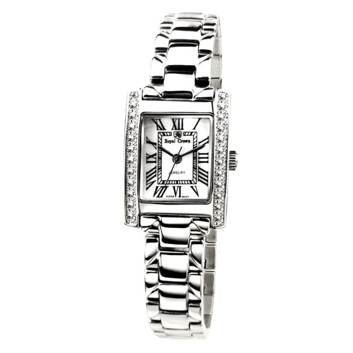 royal-crown-นาฬิกาข้อมือผู้หญิง-สายสแตนเลส-ประดับเพชร-cz-อย่างดี-รุ่น-6306-สี-silver
