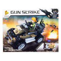 ProudNada Toys ของเล่นเด็กชุดตัวต่อเลโก้หน่วยรบพิเศษ PANLOS GUN STRIKE 130 PCS 635003