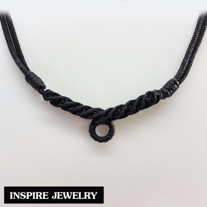 inspire-jewelry-สร้อยคอเชือกเทียนถัก-งานฝีมือ-thai-handmade-ปราณีต-ปรับขนาดได้