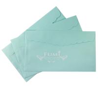 Fumi ซองการ์ดแต่งงาน 4.25x7.75 นิ้ว 100 ซอง ฝาโค้งหยัก (สีฟ้า)