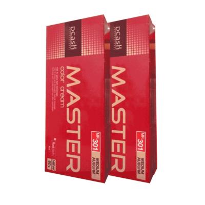 DCASH Master Color Cream ดีแคช มาสเตอร์ ครีมเปลี่ยนสีผม 60 g. (MR301 สีน้ำตาลออกแดง) 2 กล่อง