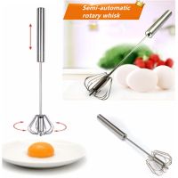 ที่ตีฟอง ตีไข่ ผสมอาหาร เครื่องผสมอาหารแบบมือกด egg beater(Silver)