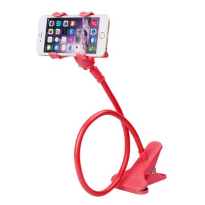 KAKUDOS Holder Lazy Style ขาจับมือถือ ที่หนีบสมาร์โฟน แท่นวางไอโฟน แบบหนีบ (สีแดง)