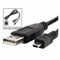 USB Data Sync Cable สายกล้อง USB 8pin For Sony Cybershot DSC-W830 DSC-W810 DSC-W800 Camera PC Sync ยาว 1.5เมตร (สีดำ)