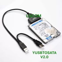 USB 2.0 to SATA 7+15 Pin 22 For 2.5" HDD Hard Disk Drive With USB Power Cable