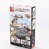 ProudNada Toys ของเล่นเด็กชุดตัวต่อเลโก้ทหาร Sluban ARMY 104 PCS B0537H