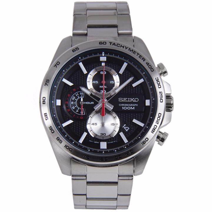 seiko-sport-นาฬิกาข้อมือผู้ชาย-chronograph-เรือนสแตนเลสหน้าปัดดำ-รุ่น-ssb255p1-black