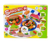 ProudNada Toys ชุดแป้งโดว์ SANDWICH พร้อมแป้งโดว์ 5 สี + แม่พิมพ์ (NO. 5804 - B)