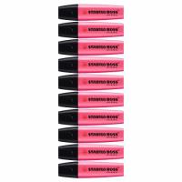 STABILO Boss Original ปากกาเน้นข้อความ ชุด 10 ด้าม - Pink