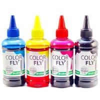 ColorFly หมึกเติม Brother เกรดA ครบทุกสี 100ml.*4ขวด For : Brother All Model