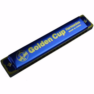 ul liGolden Cup ฮาร์โมนิก้า 20 ช่อง คีย์ C รุ่น JH020-1BL - สีน้ำเงิน (Harmonica Key C)/li /ul