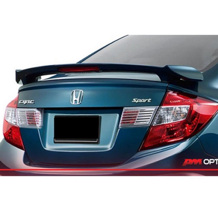 สปอยเลอร์-สปอยเลอร์หลัง-civic-2012-2013-2014-2015-fb-ทรงmodulo-ทรงยกมีไฟเบรค-งานดิบไม่ทำสี