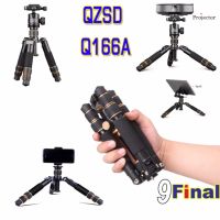 ขาตั้งกล้อง QZSD Q166A aluminum table tripod portable mini tripod flexible camera tripod use with head