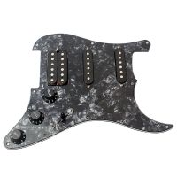 3 - Ply SSH โหลด Prewired Humbucker Pickguard Pickups ชุดสำหรับ Fender กล่องโช้คกีตาร์ไฟฟ้ากีต้าร์ไฟฟ้า Black Pearl - INTL