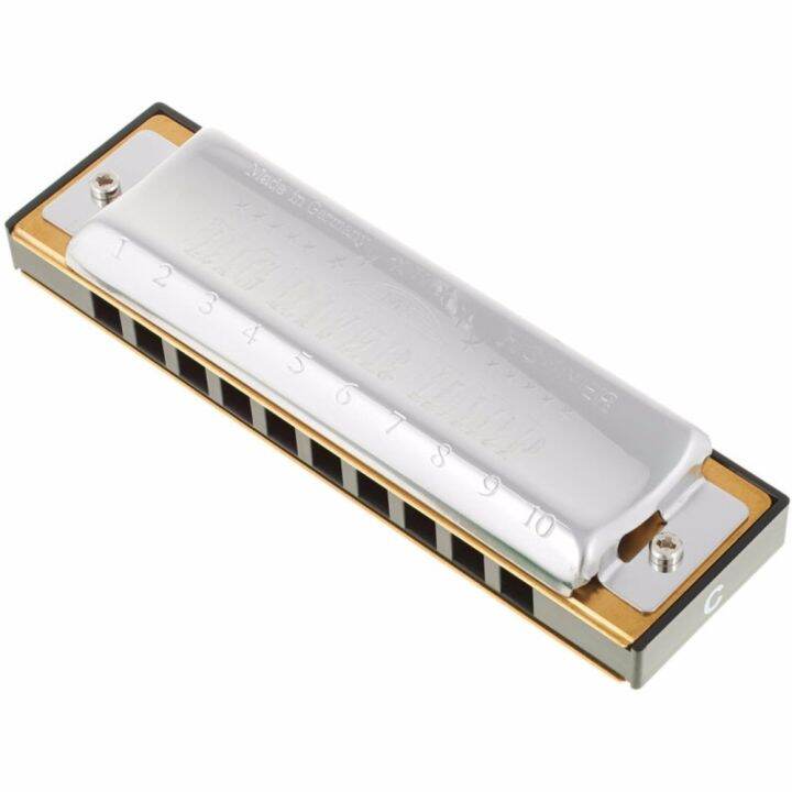 hohner-ฮาร์โมนิก้า-รุ่น-big-river-harp-10-ช่อง-คีย์-g-harmonica-key-g-made-in-germany