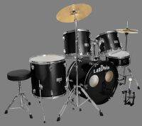 LanDwin กลองชุด 5 ใบ Drum Set 5 pcs 22"x16"x12LS-R/H/BK GPC 53-18 BK (สีดำ)