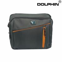 2017 แฟชั่น กระเป๋าสะพายข้างทรงนอน สี เขียว แบรนด์ DOLPHIN BAG รุ่น D-105