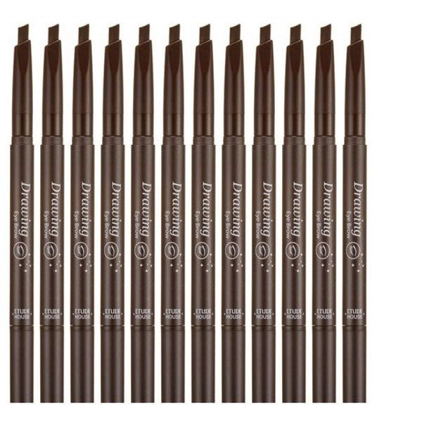 Etude House  Drawing Eye Brow ดินสอเขียนคิ้ว #02สีน้ำตาลเทา x 12 แท่ง