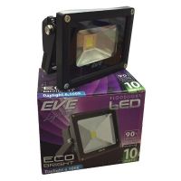 EVE Floodlight LED 10W แสงสีขาว Daylight  ( สีดำ )