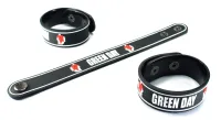 GREEN DAY ริสแบนด์ กรีนเดย์  Wristband สายรัดข้อมือ กำไล วงร็อค พังค์ อีโม เดธเมทัล ป๊อป เกาหลี GDY92NA