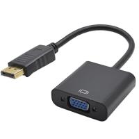 Display Port DP M to VGA F Cable 1080P Converter Adapter - Black - intl