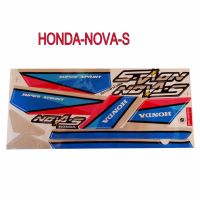 สติ๊กเกอร์ติดรถมอเตอร์ไซด์ สำหรับ HONDA-NOVA-S ปี89 สีน้ำเงิน