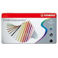 STABILO Aquacolor สีไม้ กล่องเหล็ก ชุด 12 สี