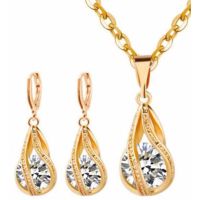 BeeStyle ชุดเครื่องประดับ สร้อย จี้ ต่างหู Jewelry Gift Set 147Z (Gold)