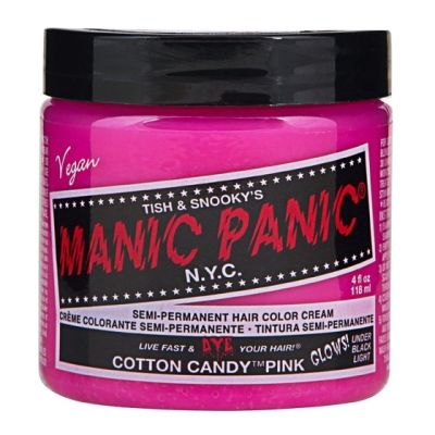 MANIC PANIC CLASSIC CREAM SEMI PERMANENT HAIR COLOR CREAM (COTTON CANDY PINK) 118 ml 1 Jar