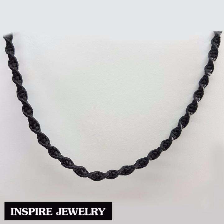 inspire-jewelry-สร้อยคอเชือกเทียนถัก-ลายบิดเกียว-งานฝีมือ-thai-handmade-ปราณีต