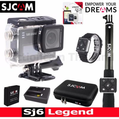 SJCAM SJ6 LEGEND 4K 16Mp เมนูไทย (BLACK) + Kingston 32GB + Battery + DualCharger + BAG(L) + RemoteSelfie + RemoteBand (รับประกัน 1ปี)