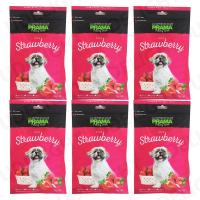 PRAMA Dog Treat Fresh Strawberry 70g (6 bags) ขนมสุนัข พราม่า รสสตอร์เบอร์รี่ 70 กรัม (6 ห่อ)