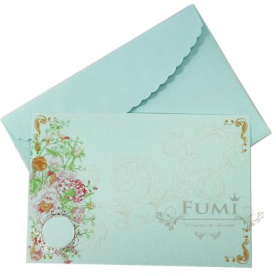 Fumi การ์ดแต่งงาน การ์ดเปล่า หน้าเดียวพร้อมซอง 4x6 นิ้ว 100 ชุด