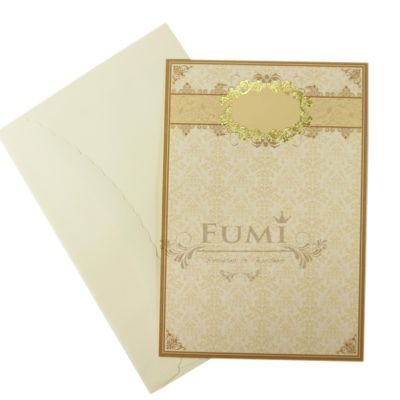 Fumi การ์ดแต่งงาน การ์ดเปล่า หน้าเดียวพร้อมซอง 4x6 นิ้ว 100 ชุด