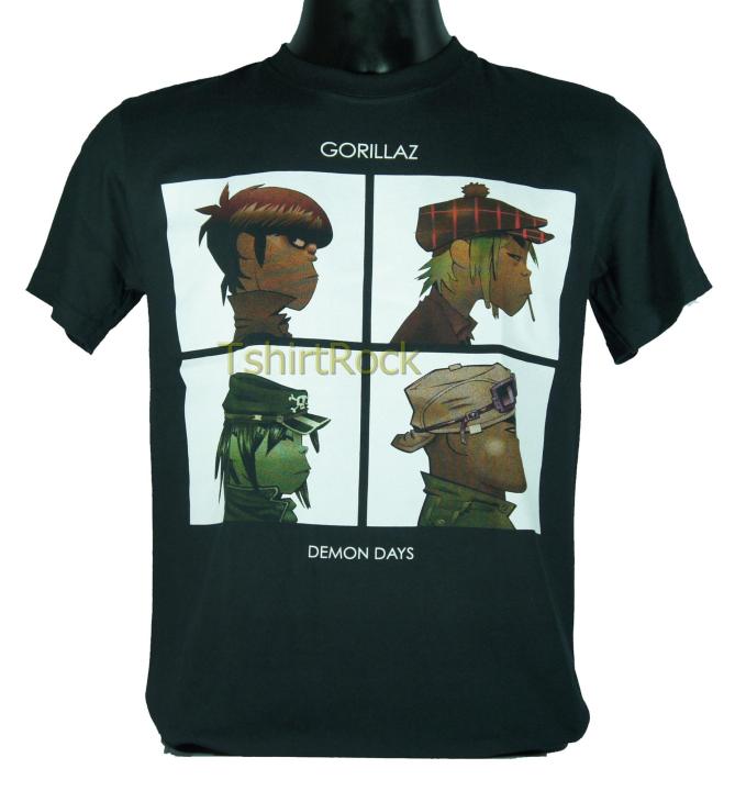 เสื้อวง-gorillaz-เสื้อยืดวงดนตรีร็อค-เสื้อร็อค-กอริลลาซ-grl585-สินค้าในประเทศ