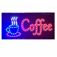 TNK ป้ายร้านกาแฟ ป้ายไฟLED Coffee รุ่น YW-25 LED SIGN ข้อความ อักษร ตกแต่งหน้าร้าน