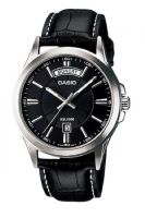 Casio นาฬิกาข้อมือผู้ชาย สายหนัง รุ่น  MTP-1381L-1A  - Black