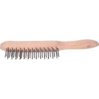 แปรงสแตนเลสด้ามไม้ 3-ROW STAINLESS STEEL WIRE SCRATCH BRUSH Kennedy Industrial