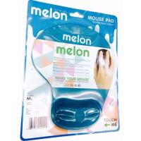 Melon แผ่นรองเม้าส์พร้อมเจลรองข้อมือ Mouse Pad with Gel Wrist Support (สีฟ้าอ่อน)