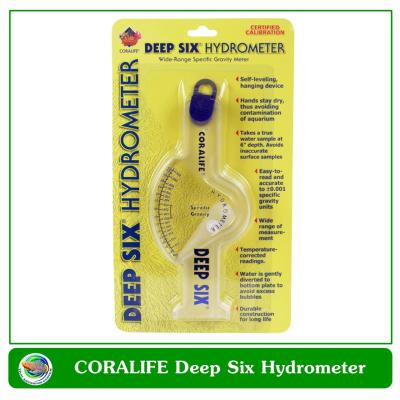 CORALIFE เครื่องวัดความเค็มและความถ่วงจำเพาะของน้ำในตู้ปลาทะเล Deep Six Hydrometer