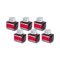 Online Pen Germany หมึกเติมแบบขวด ปากกา ink bottles (Red) 6ขวด