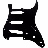 Paramount ปิ๊กการ์ดกีตาร์ไฟฟ้า ทรง Strat 3 Ply แบบ S-S-S รุ่น X100000700 (Gloss Black Strat Type Pickguard)