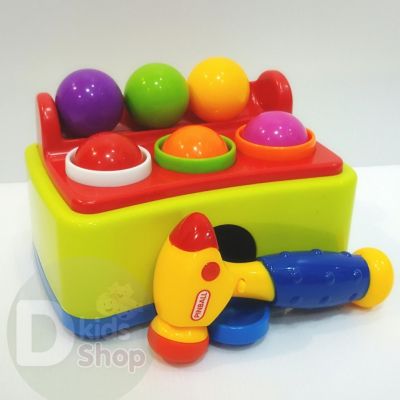 ของเล่นเสริมทักษะ ฆ้อนทุบตอกลูกบอลดนตรี Hammer table ball pounding By Pinball