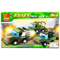 ProudNada Toys ของเล่นเด็กชุดตัวต่อเลโก้รถทหาร PEIZHI ARMY FIELD 120 PCS 0327