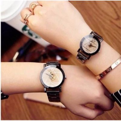 Magic Watch นาฬิกาข้อมือคู่ชายหญิง (หนึ่งคู่ได้สองเรือน) รุ่น M994 (Cream) แถมซองนาฬิกาสุดหรู