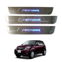 กาบบันได กาบบันไดมีไฟ กาบบันไดรถยนต์ FORTUNER 2006 2007 2008 2009 2010 2011 โลโก้ FORTUNER มีไฟ LED สีฟ้า